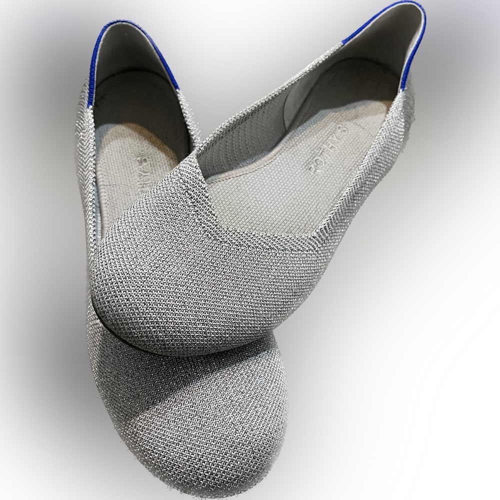 Rothy’s silver metallic size 9